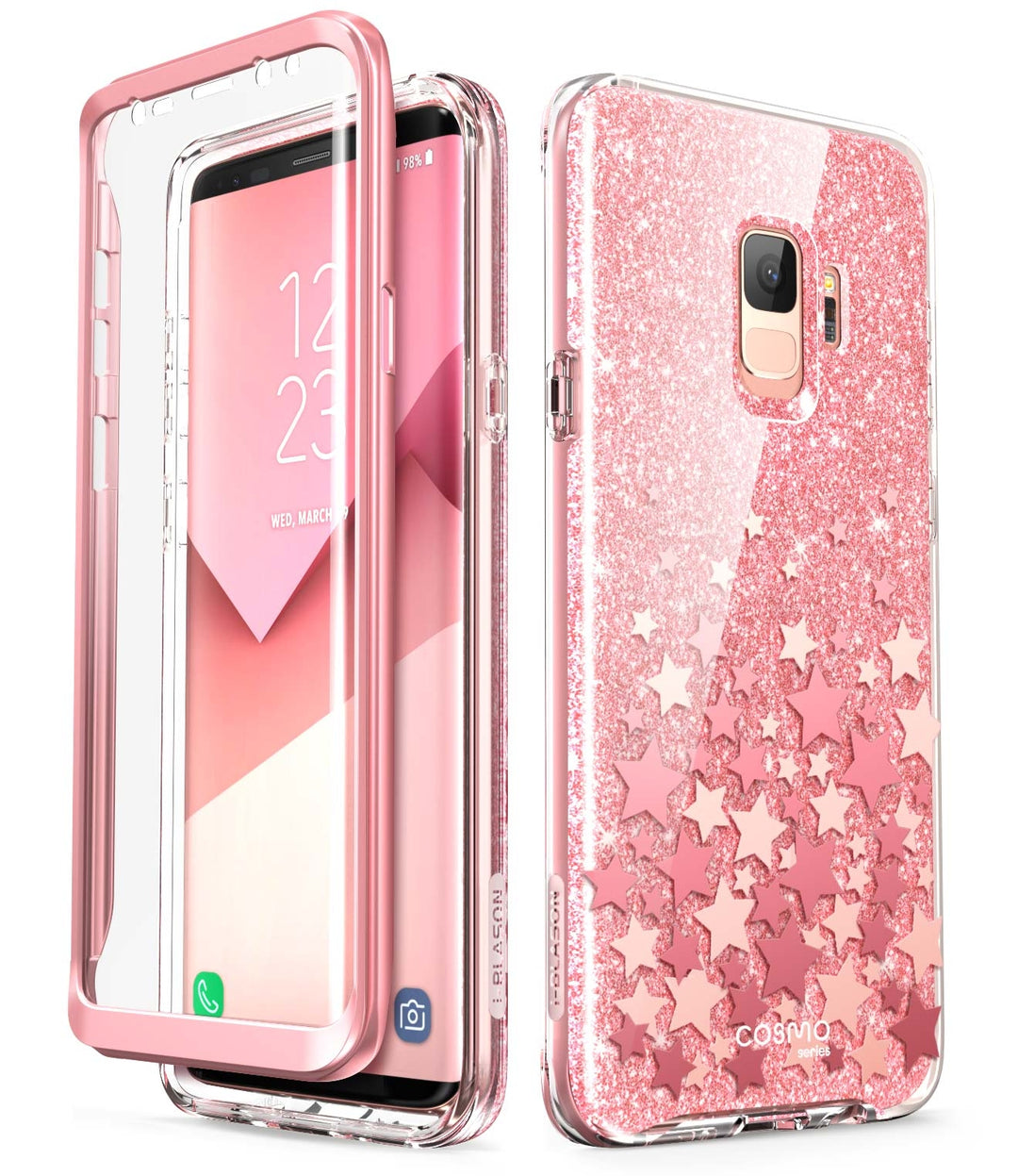 Galaxy S9 Cosmo Case - Glitter Pink Galaxy S9 Cosmo Case - Glitter Pink