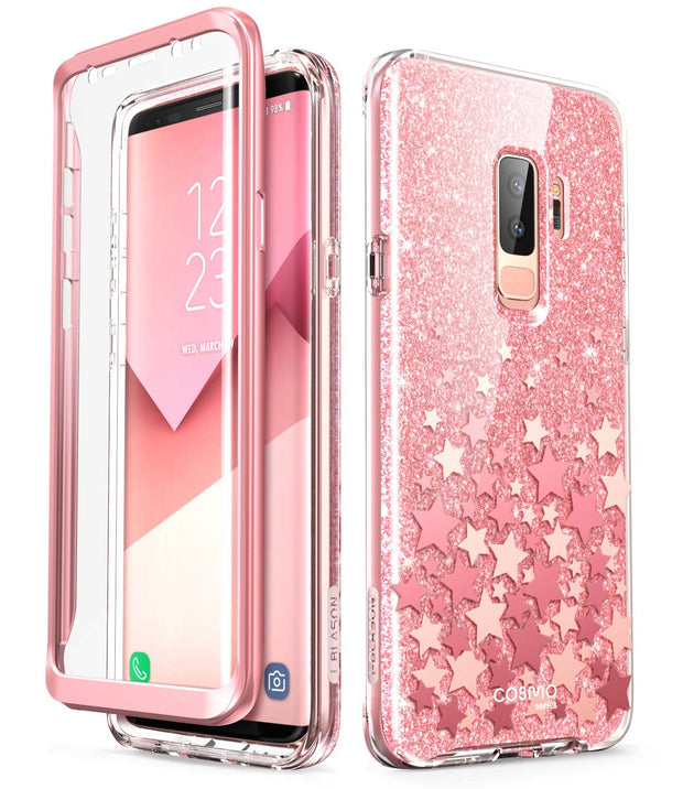 Samsung Galaxy S9 Plus Cosmo Case - Glitter Pink