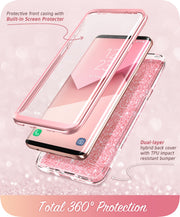 Samsung Galaxy S9 Plus Cosmo Case - Glitter Pink