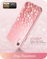 iPhone XR Cosmo Case-Glitter Pink