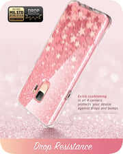 Galaxy S9 Cosmo Case - Glitter Pink