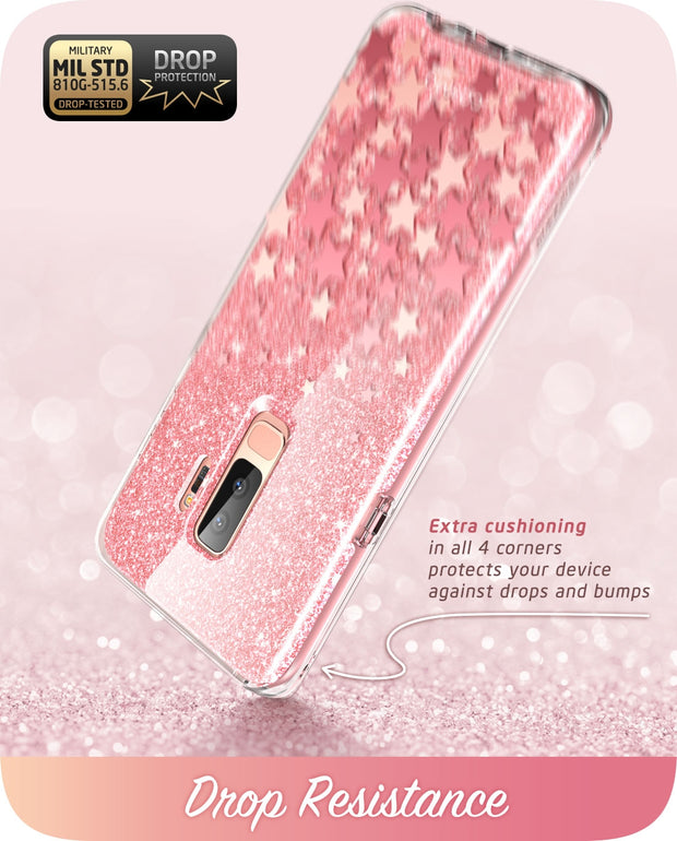 Samsung Galaxy S9 Plus Cosmo Case - Glitter Pink