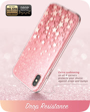 iPhone XS | X Cosmo Case-Glitter Pink