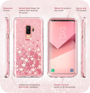 Samsung Galaxy S9 Plus Cosmo Case - Glitter Pink