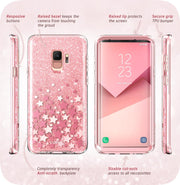 Galaxy S9 Cosmo Case - Glitter Pink