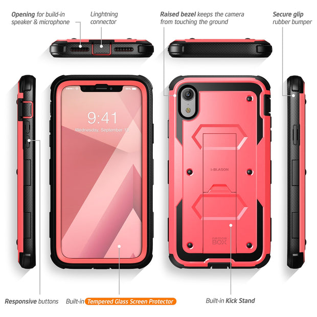 iPhone XR Armorbox Case-Pink