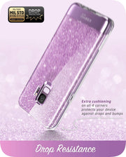 Galaxy S9 Cosmo Case - Glitter Purple