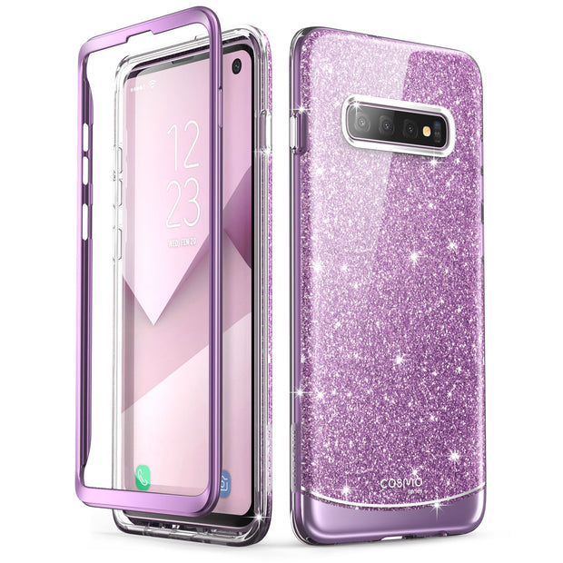 Galaxy S10 Cosmo Case - Glitter Purple