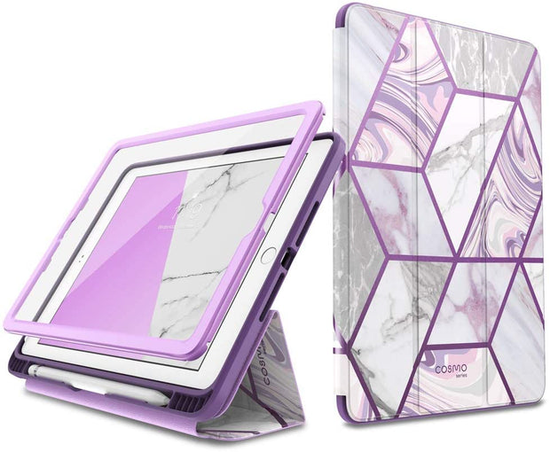 iPad 9.7 inch (2017 & 2018) Cosmo Case-Marble Purple