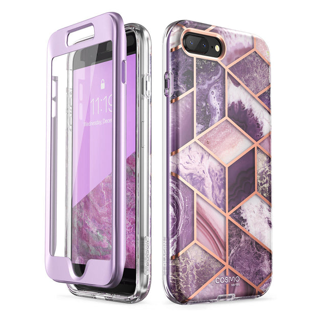 iPhone 8 Plus | 7 Plus Cosmo Case-Marble Purple