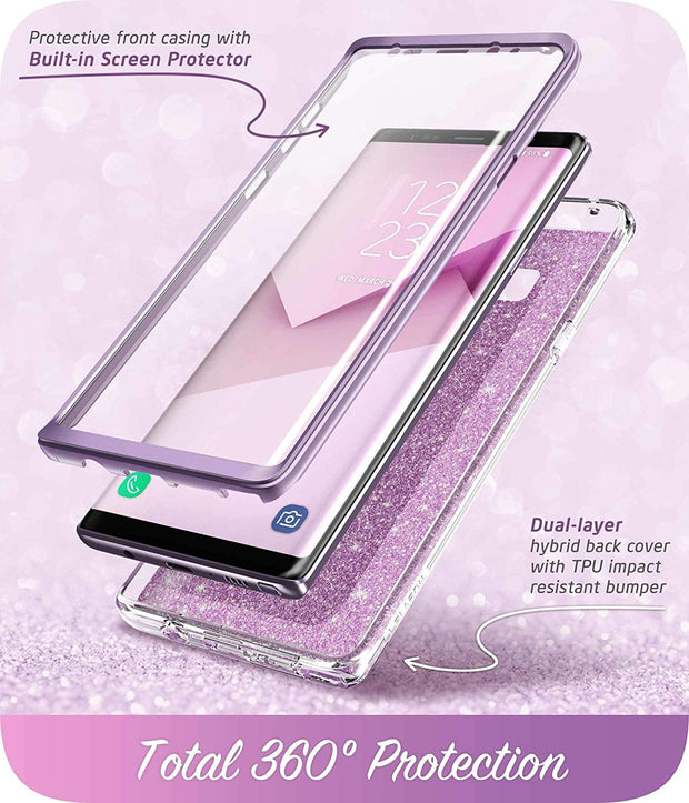 Galaxy Note9 Cosmo Case - Glitter Purple