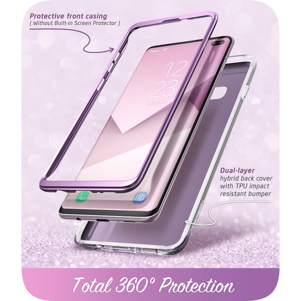 Galaxy S10 Plus Cosmo Case - Glitter Purple