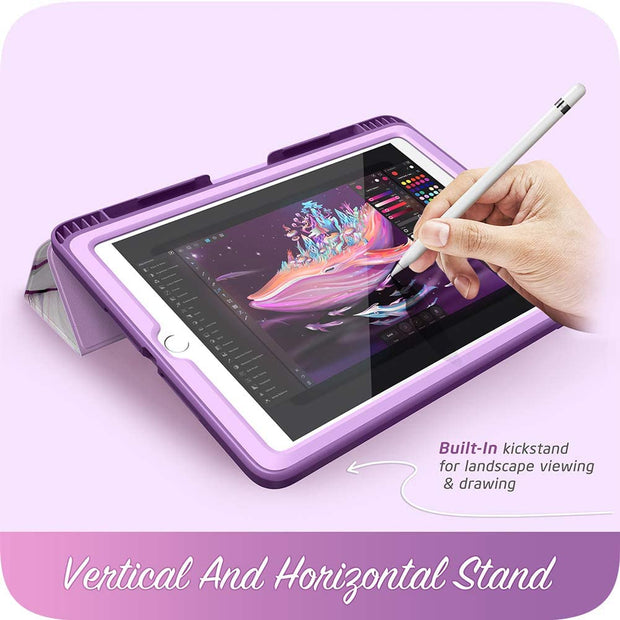 iPad 9.7 inch (2017 & 2018) Cosmo Case-Marble Purple