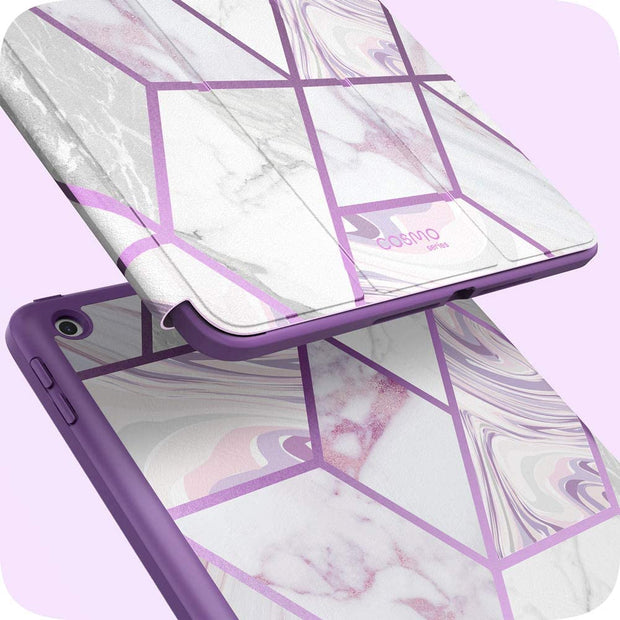 iPad 9.7 inch (2017 & 2018) Cosmo Case-Marble Purple