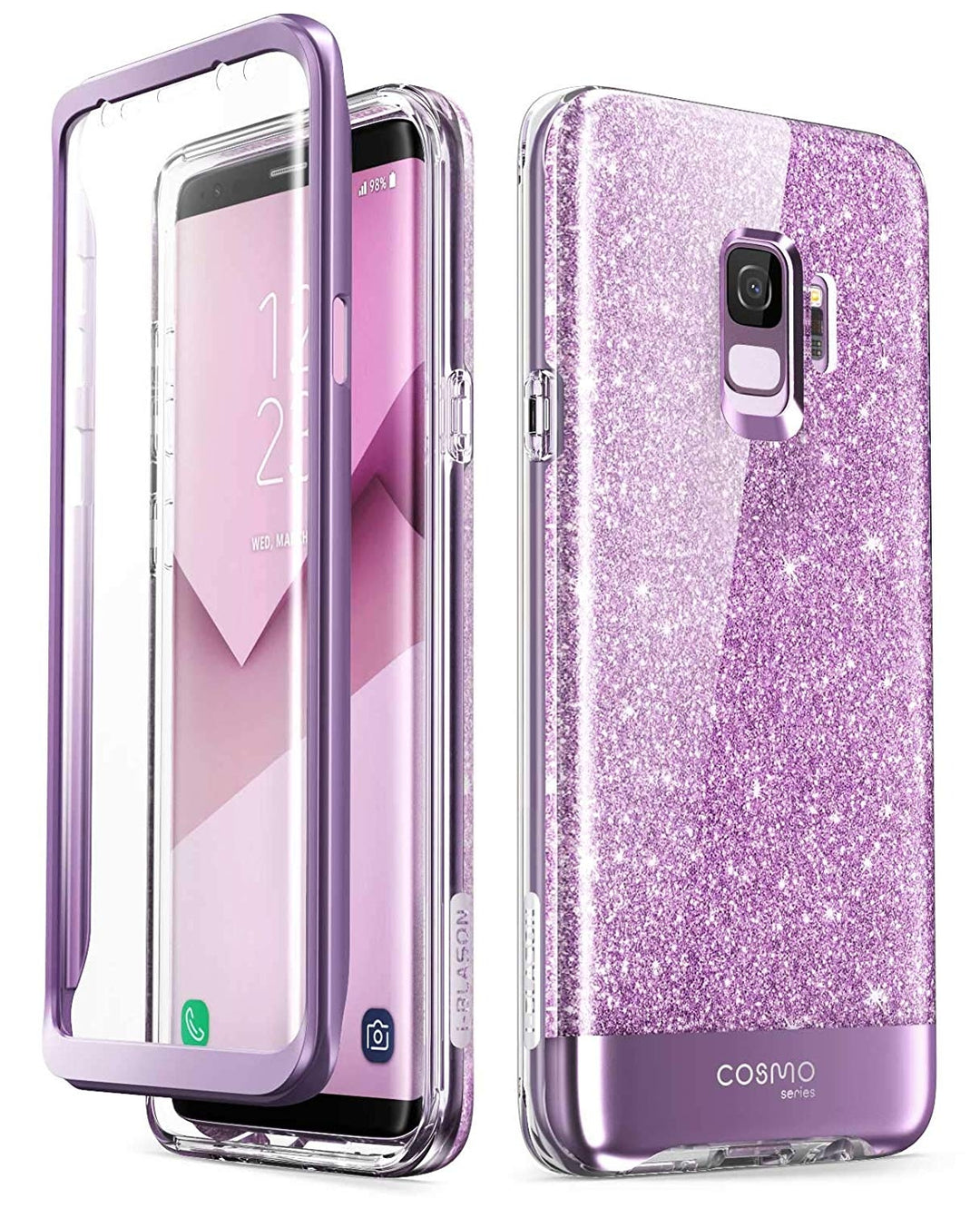 Galaxy S9 Cosmo Case - Glitter Purple | i-Blason