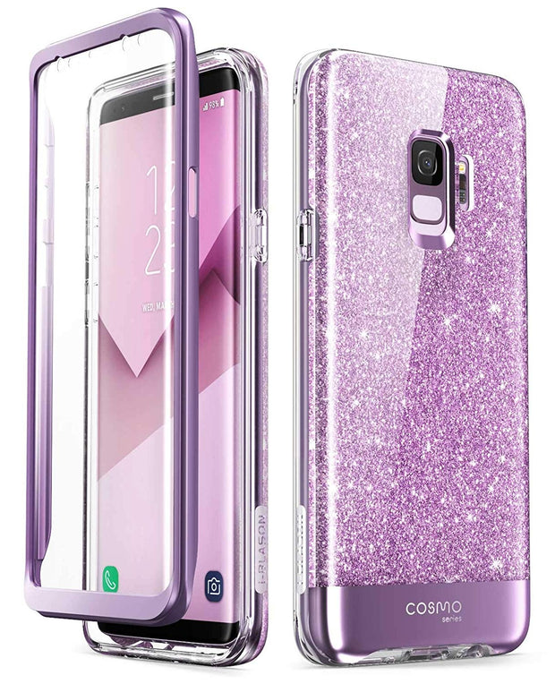 Galaxy S9 Cosmo Case - Glitter Purple