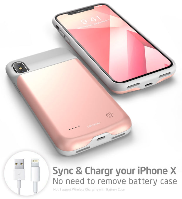 iPhone XS | X Battery Case-Rose Gold