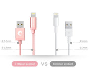 3ft Lightning Cable for Apple Devices - Rose Gold