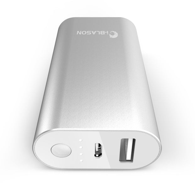 2 Port 5200 mAh Power Bank - Silver